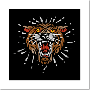 Tiger traditional design Posters and Art